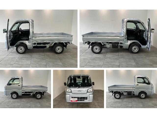 ハイゼットトラックスタンダード 4WD 5MT デフロック 届出済未使用車衝突被害軽減ブレーキ コーナーセンサー パートタイム4WD デフロック 5速マニュアルミッション車 AM/FMラジオ マニュアルレベリング オートライト 4枚リーフスプリング 荷台作業灯(滋賀県)の中古車