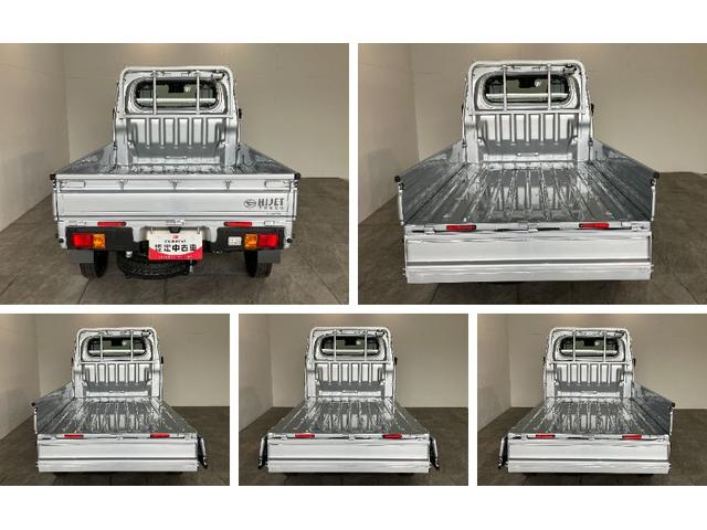 ハイゼットトラックスタンダード 4WD 5MT デフロック 届出済未使用車衝突被害軽減ブレーキ コーナーセンサー パートタイム4WD デフロック 5速マニュアルミッション車 AM/FMラジオ マニュアルレベリング オートライト 4枚リーフスプリング 荷台作業灯(滋賀県)の中古車
