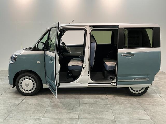 ムーヴキャンバスストライプスG 9型ディスプレイオーディオ バックカメラ衝突被害軽減ブレーキ コーナーセンサー 9型ディスプレイオーディオ フルセグ Bluetooth USB バックカメラ 両側電動スライドドア 前席シートヒーター LED ワイヤレス充電器 エコアイドル(滋賀県)の中古車