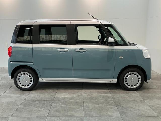 ムーヴキャンバスストライプスＸ　９型ディスプレイオーディオ　届出済未使用車衝突被害軽減ブレーキ　コーナーセンサー　９型ディスプレイオーディオ　フルセグ　Ｂｌｕｅｔｏｏｔｈ　ＵＳＢ　バックカメラ　両側電動スライドドア　オートエアコン　ワイヤレス充電器　エコアイドル（滋賀県）の中古車