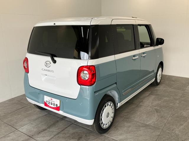 ムーヴキャンバスストライプスG 9型D.A 駐車支援システム 届出済未使用車衝突被害軽減ブレーキ コーナーセンサー ディスプレイオーディオ フルセグ Bluetooth USB パノラマカメラ 両側電動スライドドア シートヒーター LED ワイヤレス充電器 駐車支援システム(滋賀県)の中古車