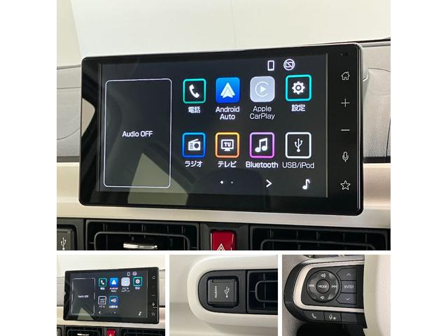 ムーヴキャンバスストライプスＧ　９型ディスプレイオーディオ　バックカメラ衝突被害軽減ブレーキ　コーナーセンサー　９型ディスプレイオーディオ　フルセグ　Ｂｌｕｅｔｏｏｔｈ　ＵＳＢ　バックカメラ　両側電動スライドドア　前席シートヒーター　ＬＥＤ　ワイヤレス充電器　エコアイドル（滋賀県）の中古車
