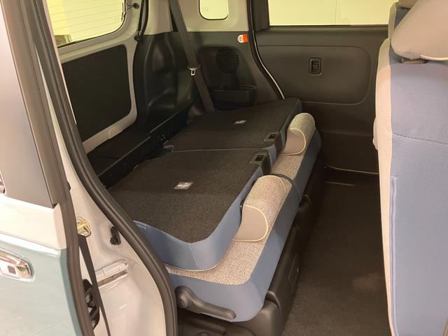 ムーヴキャンバスストライプスＧ　両側電動スライドドア　届出済未使用車衝突被害軽減ブレーキ　コーナーセンサー　バックカメラ（ナビ装着時用）　両側電動スライドドア　前席シートヒーター　電動パーキングブレーキ　ＬＥＤ　オートライト　オートエアコン　スマートキー　エコアイドル（滋賀県）の中古車