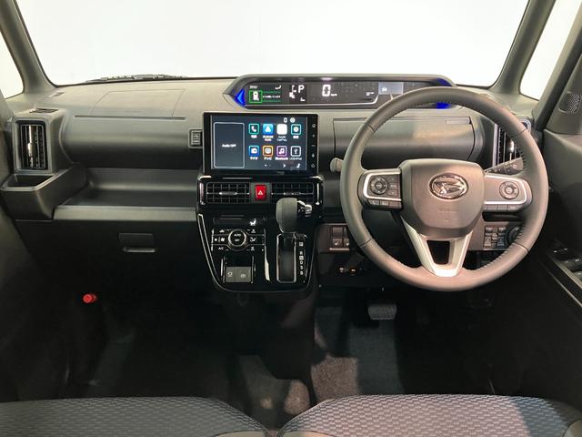 タントカスタムＲＳリミテッド　ターボ　９型Ｄ．Ａ　届出済未使用車衝突被害軽減ブレーキ　コーナーセンサー　９型ディスプレイオーディオ　Ｂｌｕｅｔｏｏｔｈ　ＵＳＢ　バックカメラ　ＥＴＣ　両側電動スライドドア　シートヒーター　ＬＥＤ　レーダークルコン　スマートキー（滋賀県）の中古車