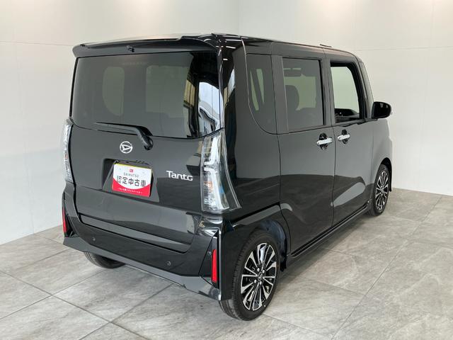 タントカスタムＲＳリミテッド　ターボ　９型Ｄ．Ａ　届出済未使用車衝突被害軽減ブレーキ　コーナーセンサー　９型ディスプレイオーディオ　Ｂｌｕｅｔｏｏｔｈ　ＵＳＢ　バックカメラ　ＥＴＣ　両側電動スライドドア　シートヒーター　ＬＥＤ　レーダークルコン　スマートキー（滋賀県）の中古車