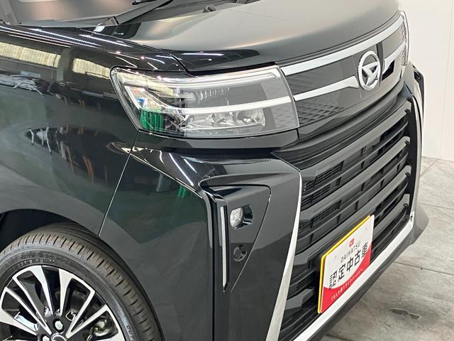 タントカスタムＲＳリミテッド　ターボ　９型Ｄ．Ａ　届出済未使用車衝突被害軽減ブレーキ　コーナーセンサー　９型ディスプレイオーディオ　Ｂｌｕｅｔｏｏｔｈ　ＵＳＢ　バックカメラ　ＥＴＣ　両側電動スライドドア　シートヒーター　ＬＥＤ　レーダークルコン　スマートキー（滋賀県）の中古車