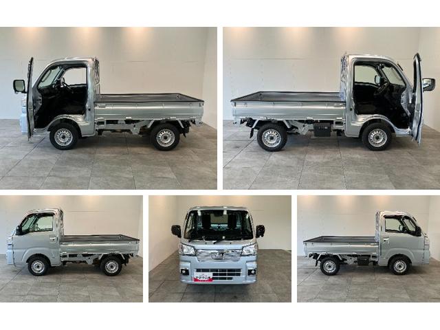 ハイゼットトラックＥＸＴ　４ＷＤ　ＣＶＴ車　９型ディスプレイオーディオ衝突被害軽減ブレーキ　コーナーセンサー　９型ディスプレイオーディオ　Ｂｌｕｅｔｏｏｔｈ　ＵＳＢ　バックカメラ　スマートキー　パワーウインドウ　４ＷＤ　デフロック　荷台作業灯　４枚リーフスプリング（滋賀県）の中古車