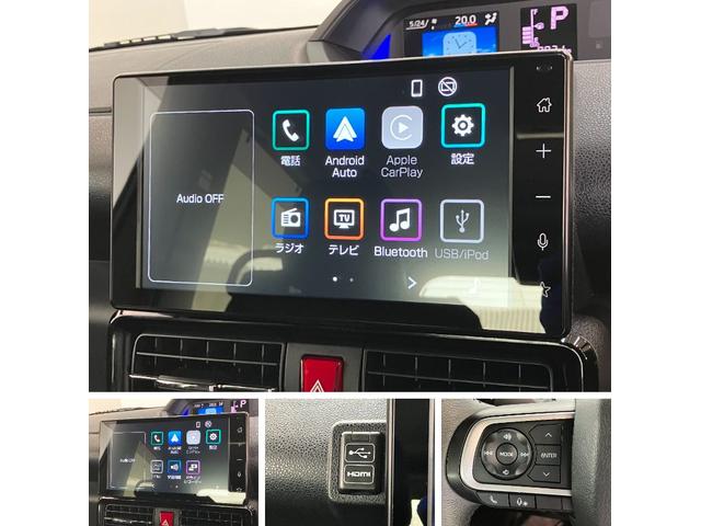 タントカスタムＲＳ　ターボ　９型ディスプレイオーディオ　クルコン衝突被害軽減ブレーキ　コーナーセンサー　９型ディスプレイオーディオ　フルセグ　Ｂｌｕｅｔｏｏｔｈ　ＵＳＢ　バックカメラ　前後ドラレコ　両側電動スライドドア　前席シートヒーター　ＬＥＤ　レーダークルコン（滋賀県）の中古車