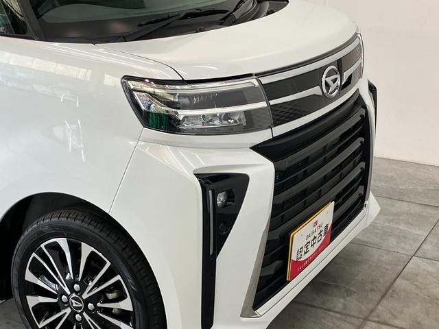 タントカスタムＲＳ　ターボ　９型ディスプレイオーディオ　クルコン衝突被害軽減ブレーキ　コーナーセンサー　９型ディスプレイオーディオ　フルセグ　Ｂｌｕｅｔｏｏｔｈ　ＵＳＢ　バックカメラ　前後ドラレコ　両側電動スライドドア　前席シートヒーター　ＬＥＤ　レーダークルコン（滋賀県）の中古車