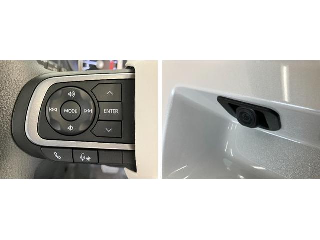 ムーヴキャンバスストライプスG 両側電動スライドドア LED 届出済未使用車衝突被害軽減ブレーキ コーナーセンサー バックカメラ(ナビ装着時用) 両側電動スライドドア 前席シートヒーター 電動パーキングブレーキ LED オートライト オートエアコン スマートキー エコアイドル(滋賀県)の中古車