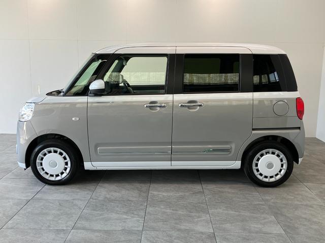 ムーヴキャンバスストライプスG 両側電動スライドドア LED 届出済未使用車衝突被害軽減ブレーキ コーナーセンサー バックカメラ(ナビ装着時用) 両側電動スライドドア 前席シートヒーター 電動パーキングブレーキ LED オートライト オートエアコン スマートキー エコアイドル(滋賀県)の中古車