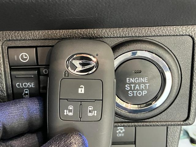 ムーヴキャンバスストライプスG 両側電動スライドドア LED 届出済未使用車衝突被害軽減ブレーキ コーナーセンサー バックカメラ(ナビ装着時用) 両側電動スライドドア 前席シートヒーター 電動パーキングブレーキ LED オートライト オートエアコン スマートキー エコアイドル(滋賀県)の中古車