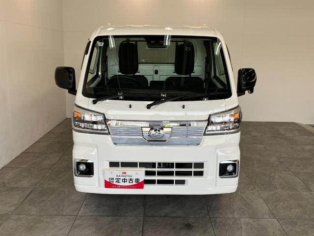 ハイゼットトラックＥＸＴ　４ＷＤ　ＣＶＴ車　デフロック　荷台作業灯衝突被害軽減ブレーキ　コーナーセンサー　パートタイム４ＷＤ　デフロック　Ｂｌｕｅｔｏｏｔｈ／ＵＳＢチューナー　ドラレコ　スマートキー　パワーウインドウ　ＬＥＤ　荷台作業灯　４枚リーフスプリング（滋賀県）の中古車