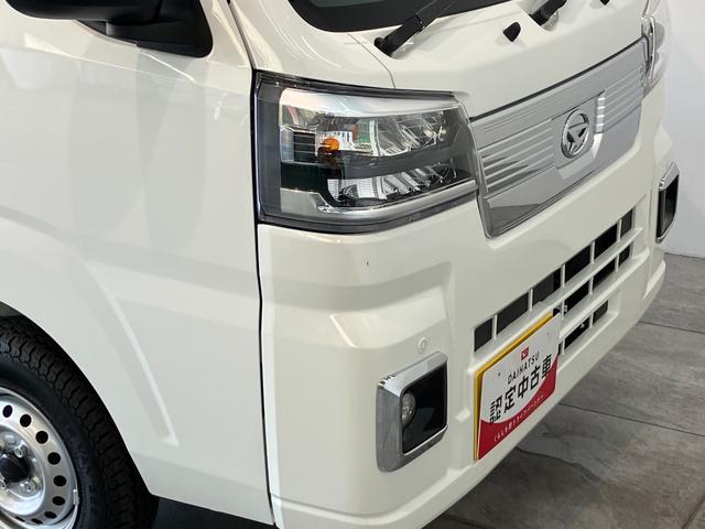 ハイゼットトラックＥＸＴ　４ＷＤ　ＣＶＴ車　デフロック　荷台作業灯衝突被害軽減ブレーキ　コーナーセンサー　パートタイム４ＷＤ　デフロック　Ｂｌｕｅｔｏｏｔｈ／ＵＳＢチューナー　ドラレコ　スマートキー　パワーウインドウ　ＬＥＤ　荷台作業灯　４枚リーフスプリング（滋賀県）の中古車