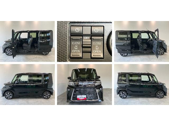 タントカスタムＸリミテッド　９型Ｄ．Ａ　届出済未使用車衝突被害軽減ブレーキ　コーナーセンサー　９型ディスプレイオーディオ　Ｂｌｕｅｔｏｏｔｈ　ＵＳＢ　バックカメラ　両側電動スライドドア　前席シートヒーター　ＬＥＤ　レーダークルコン　スマートキー（滋賀県）の中古車