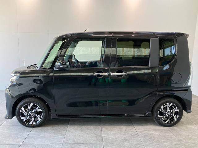 タントカスタムＸリミテッド　９型Ｄ．Ａ　届出済未使用車衝突被害軽減ブレーキ　コーナーセンサー　９型ディスプレイオーディオ　Ｂｌｕｅｔｏｏｔｈ　ＵＳＢ　バックカメラ　両側電動スライドドア　前席シートヒーター　ＬＥＤ　レーダークルコン　スマートキー（滋賀県）の中古車