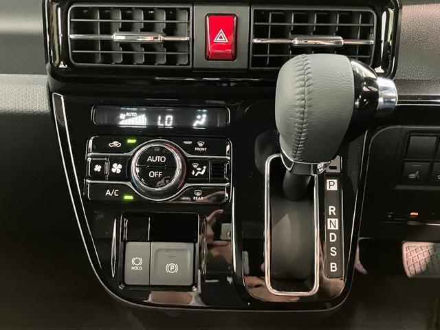 タントカスタムＲＳリミテッド　ターボ　クルコン　届出済未使用車衝突被害軽減ブレーキ　コーナーセンサー　バックカメラ（ナビ装着時用）　両側電動スライドドア　前席シートヒーター　電動パーキングブレーキ　ＬＥＤ　オートライト　オートエアコン　クルーズコントロール（滋賀県）の中古車