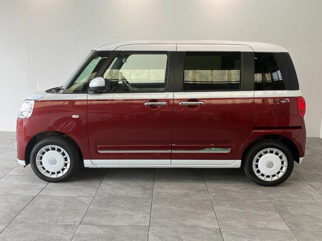 ムーヴキャンバスストライプスG 両側パワスラ シートヒーター 届出済未使用車衝突被害軽減ブレーキ コーナーセンサー バックカメラ(ナビ装着時用) 両側電動スライドドア 前席シートヒーター 電動パーキングブレーキ LED オートライト オートエアコン スマートキー エコアイドル(滋賀県)の中古車
