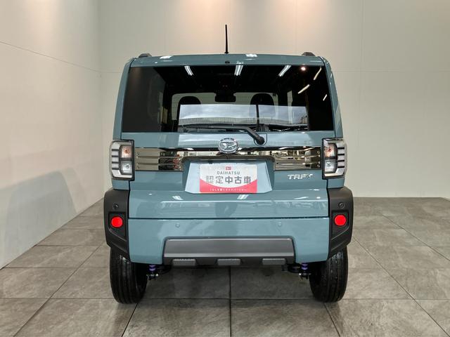 タフトGダーククロムベンチャー レーダークルコン 届出済未使用車衝突被害軽減ブレーキ コーナーセンサー バックカメラ(ナビ装着時用) 前席シートヒーター 電動パーキング スカイフィールトップ LED オートライト オートエアコン スマートキー エコアイドル(滋賀県)の中古車