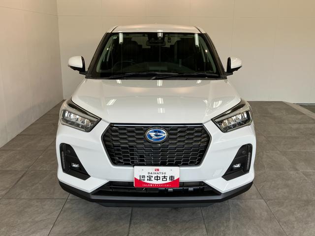 ロッキープレミアムＧ　ＨＥＶ　９型ナビ　パノラマカメラ　前後ドラレコ衝突被害軽減ブレーキ　コーナーセンサー　９型フルセグナビ　Ｂｌｕｅｔｏｏｔｈ　ＤＶＤ　ＵＳＢ　パノラマカメラ　ドラレコ　ＥＴＣ　前席シートヒーター　電動パーキング　ＬＥＤ　レーダークルーズコントロール（滋賀県）の中古車