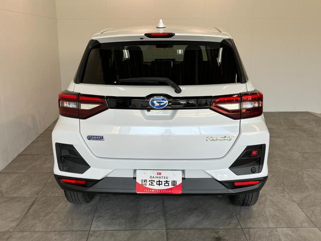 ロッキープレミアムＧ　ＨＥＶ　９型ナビ　パノラマカメラ　前後ドラレコ衝突被害軽減ブレーキ　コーナーセンサー　９型フルセグナビ　Ｂｌｕｅｔｏｏｔｈ　ＤＶＤ　ＵＳＢ　パノラマカメラ　ドラレコ　ＥＴＣ　前席シートヒーター　電動パーキング　ＬＥＤ　レーダークルーズコントロール（滋賀県）の中古車