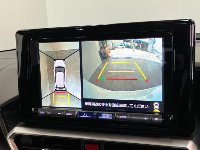 ロッキープレミアムＧ　ＨＥＶ　９型ナビ　パノラマカメラ　前後ドラレコ衝突被害軽減ブレーキ　コーナーセンサー　９型フルセグナビ　Ｂｌｕｅｔｏｏｔｈ　ＤＶＤ　ＵＳＢ　パノラマカメラ　ドラレコ　ＥＴＣ　前席シートヒーター　電動パーキング　ＬＥＤ　レーダークルーズコントロール（滋賀県）の中古車