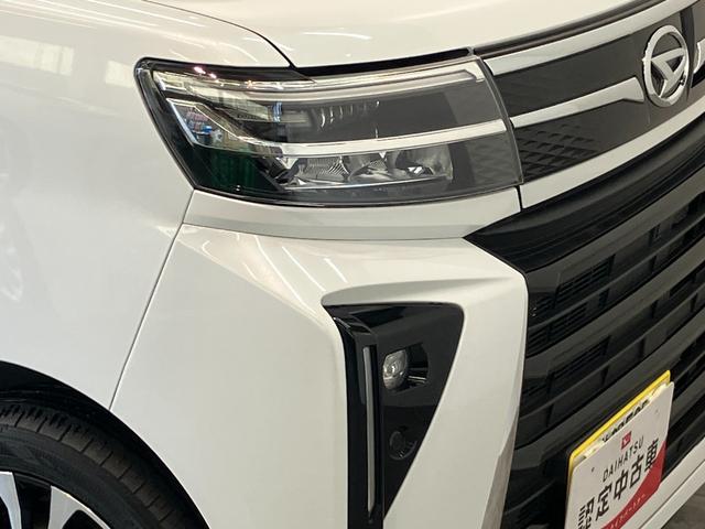 タントカスタムＲＳターボ　９型ディスプレイオーディオ　前後ドラレコ衝突被害軽減ブレーキ　コーナーセンサー　９型ディスプレイオーディオ　Ｂｌｕｅｔｏｏｔｈ　ＵＳＢ　バックカメラ　前後ドラレコ　両側電動スライドドア　シートヒーター　ＬＥＤ　レーダークルコン　スマートキー（滋賀県）の中古車