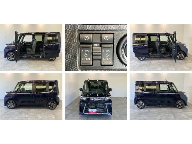 タントカスタムＲＳ　ＩＤＬＥレス　ターボ　ナビ　Ｐカメラ　クルコン衝突被害軽減ブレーキ　コーナーセンサー　フルセグナビ　Ｂｌｕｅｔｏｏｔｈ　ＤＶＤ再生　ＵＳＢ　パノラマカメラ　両側電動スライドドア　前席シートヒーター　ＬＥＤ　レーダークルコン　スマートキー　ターボ（滋賀県）の中古車