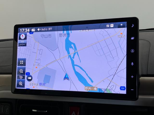 ムーヴキャンバスストライプスＧ　１０型ナビ　バックカメラ　前後ドラレコ衝突被害軽減ブレーキ　コーナーセンサー　１０型フルセグナビ　Ｂｌｕｅｔｏｏｔｈ　ＵＳＢ　バックカメラ　前後ドラレコ　両側電動スライドドア　前席シートヒーター　ＬＥＤ　オートエアコン　ＬＥＤ　電格ミラー（滋賀県）の中古車
