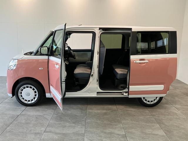 ムーヴキャンバスストライプスＧ　１０型ナビ　バックカメラ　前後ドラレコ衝突被害軽減ブレーキ　コーナーセンサー　１０型フルセグナビ　Ｂｌｕｅｔｏｏｔｈ　ＵＳＢ　バックカメラ　前後ドラレコ　両側電動スライドドア　前席シートヒーター　ＬＥＤ　オートエアコン　ＬＥＤ　電格ミラー（滋賀県）の中古車