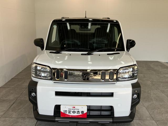 タフトＧダーククロムベンチャー　クルコン　ＬＥＤ　届出済未使用車衝突被害軽減ブレーキ　コーナーセンサー　バックカメラ（ナビ装着時用）　前席シートヒーター　電動パーキング　スカイフィールトップ　ＬＥＤ　オートエアコン　レーダークルーズコントロール　スマートキー（滋賀県）の中古車