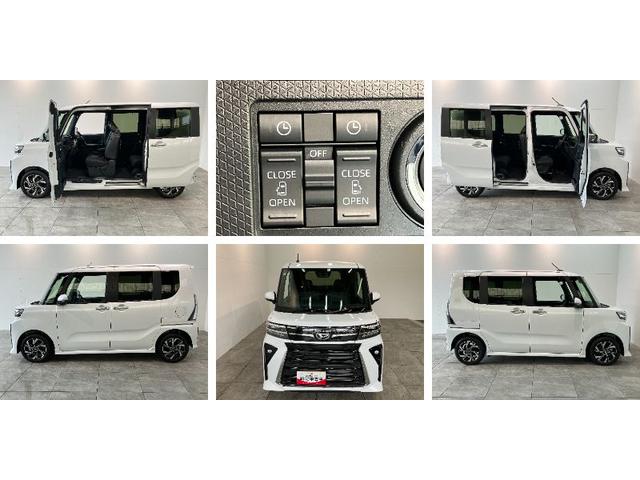 タントカスタムXリミテッド レーダークルコン 届出済未使用車衝突被害軽減ブレーキ コーナーセンサー バックカメラ(ナビ装着時用) ETC 両側電動スライドドア 前席シートヒーター LED オートライト オートエアコン クルーズコントロール スマートキー(滋賀県)の中古車