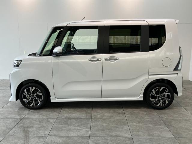 タントカスタムXリミテッド レーダークルコン 届出済未使用車衝突被害軽減ブレーキ コーナーセンサー バックカメラ(ナビ装着時用) ETC 両側電動スライドドア 前席シートヒーター LED オートライト オートエアコン クルーズコントロール スマートキー(滋賀県)の中古車