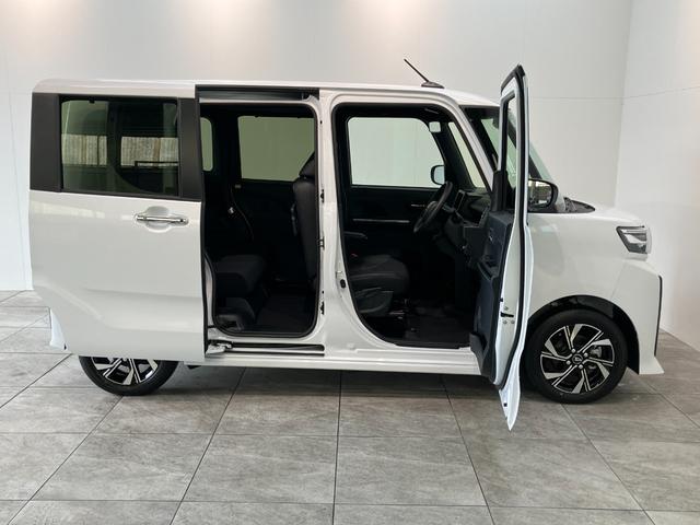 タントカスタムXリミテッド レーダークルコン 届出済未使用車衝突被害軽減ブレーキ コーナーセンサー バックカメラ(ナビ装着時用) ETC 両側電動スライドドア 前席シートヒーター LED オートライト オートエアコン クルーズコントロール スマートキー(滋賀県)の中古車