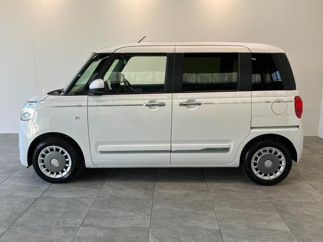 ムーヴキャンバスセオリーＧ　９型ディスプレイオーディオ　届出済未使用車衝突被害軽減ブレーキ　コーナーセンサー　９型ディスプレイオーディオ　フルセグ　Ｂｌｕｅｔｏｏｔｈ　ＵＳＢ　バックカメラ　両側電動スライドドア　前席シートヒーター　ＬＥＤ　ワイヤレス充電器　エコアイドル（滋賀県）の中古車