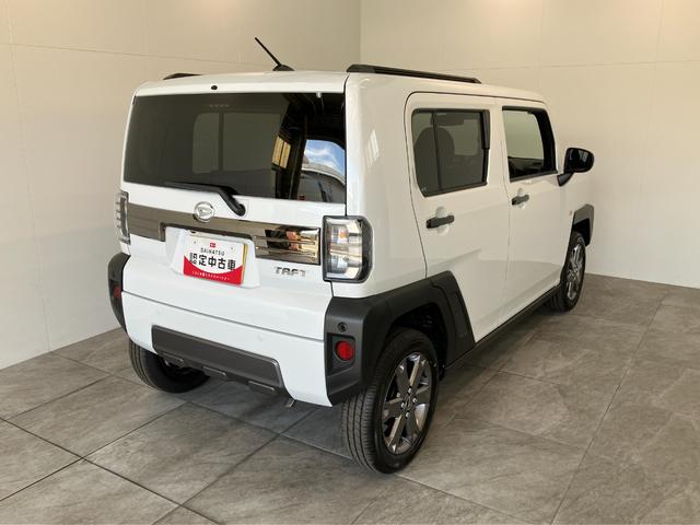 タフトＧターボ　ダーククロムベンチャー　９型Ｄ．Ａ　届出済未使用車衝突被害軽減ブレーキ　コーナーセンサー　ディスプレイオーディオ　フルセグ　Ｂｌｕｅｔｏｏｔｈ　ＵＳＢ　バックカメラ　前席シートヒーター　電動パーキング　ＬＥＤ　オートライト　クルコン　オートエアコン（滋賀県）の中古車