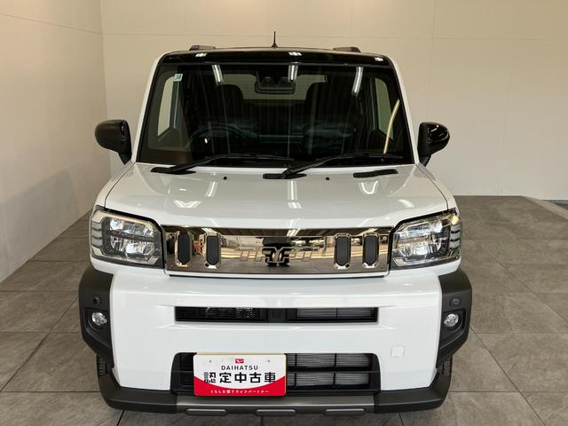 タフトＧターボ　ダーククロムベンチャー　９型Ｄ．Ａ　届出済未使用車衝突被害軽減ブレーキ　コーナーセンサー　ディスプレイオーディオ　フルセグ　Ｂｌｕｅｔｏｏｔｈ　ＵＳＢ　バックカメラ　前席シートヒーター　電動パーキング　ＬＥＤ　オートライト　クルコン　オートエアコン（滋賀県）の中古車