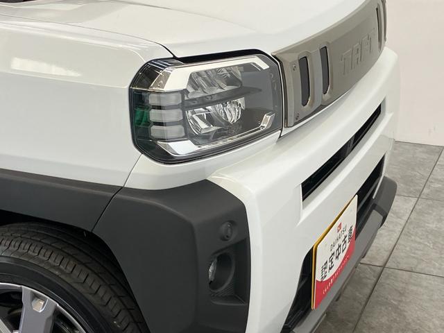 タフトＧターボ　ダーククロムベンチャー　９型Ｄ．Ａ　届出済未使用車衝突被害軽減ブレーキ　コーナーセンサー　ディスプレイオーディオ　フルセグ　Ｂｌｕｅｔｏｏｔｈ　ＵＳＢ　バックカメラ　前席シートヒーター　電動パーキング　ＬＥＤ　オートライト　クルコン　オートエアコン（滋賀県）の中古車