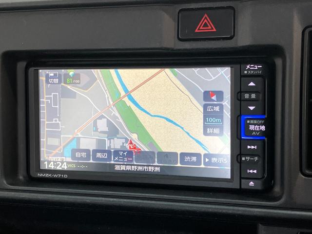 ハイゼットカーゴスペシャルSA3 4WD AT車 フルセグナビ バックカメラ衝突被害軽減ブレーキ スマアシ フルセグナビ DVD再生 Bluetooth USB バックカメラ ドラレコ オートライト マニュアルレベリング 両側スライドドア エコアイドル パートタイム4WD(滋賀県)の中古車