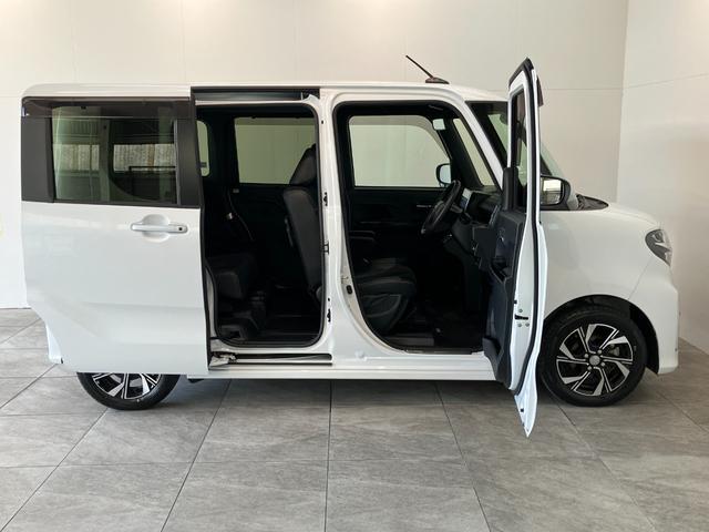 タントカスタムX 9型フルセグナビ パノラマカメラ 前後ドラレコ衝突被害軽減ブレーキ コーナーセンサー 9型フルセグナビ Bluetooth DVD再生 USB パノラマカメラ 前後ドラレコ 両側電動スライドドア 前席シートヒーター LED タイヤ4本新品交換済み(滋賀県)の中古車