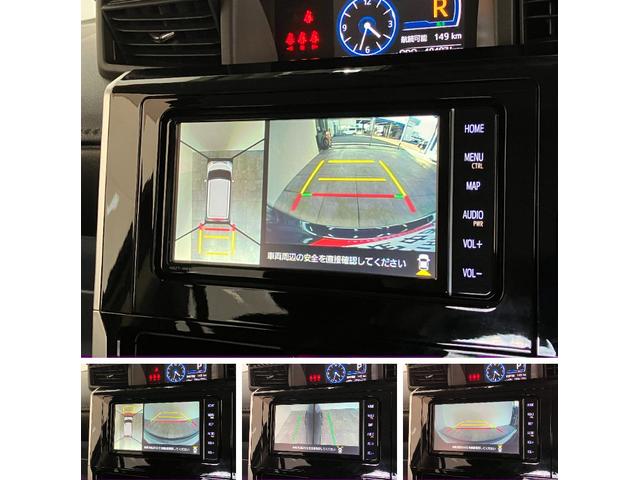 ルーミーカスタムＧ　４ＷＤ　フルセグナビ　パノラマカメラ　ドラレコ衝突被害軽減ブレーキ　コーナーセンサー　フルセグナビ　Ｂｌｕｅｔｏｏｔｈ　ＤＶＤ　パノラマカメラ　前後ドラレコ　ＥＴＣ　両側電動スライドドア　ＬＥＤ　レーダークルーズコントロール　前席シートヒーター（滋賀県）の中古車