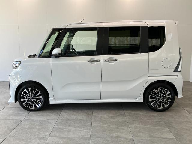タントカスタムRSリミテッド ターボ クルコン 届出済未使用車衝突被害軽減ブレーキ コーナーセンサー ETC バックカメラ(ナビ装着時用) 両側電動スライドドア 前席シートヒーター LED オートエアコン スマートキー レーダークルーズコントロール エコアイドル(滋賀県)の中古車