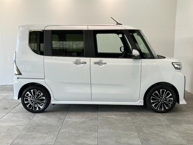 タントカスタムRSリミテッド ターボ クルコン 届出済未使用車衝突被害軽減ブレーキ コーナーセンサー ETC バックカメラ(ナビ装着時用) 両側電動スライドドア 前席シートヒーター LED オートエアコン スマートキー レーダークルーズコントロール エコアイドル(滋賀県)の中古車