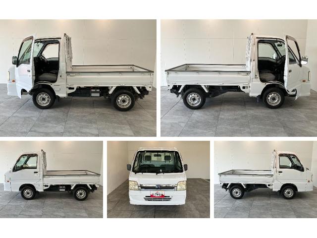 サンバートラックTB 4WD 5MT エアコン パワステ 車検整備付パートタイム4WD 5速マニュアルミッション車 AMラジオ マニュアルレベリング 荷台作業灯 エアコン パワステ(滋賀県)の中古車