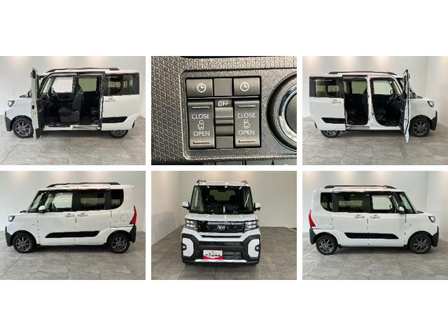 タントファンクロス 4WD フルセグナビ Bカメラ 前後ドラレコ衝突被害軽減ブレーキ コーナーセンサー フルセグナビ Bluetooth DVD再生 USB バックカメラ 前後ドラレコ 両側電動スライドドア 前席シートヒーター LED オートライト スマートキー(滋賀県)の中古車