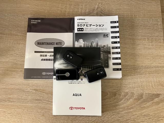 アクアＧ　Ｇ’ｓ　フルセグナビ　Ｂカメラ　ドラレコ　スマートキーフルセグナビ　ＤＶＤ再生　Ｂｌｕｅｔｏｏｔｈ　バックカメラ　ドラレコ　ＥＴＣ　クルーズコントロール　ＬＥＤ　オートライト　オートエアコン　電動格納式ミラー　スマートキー　ハイブリッド車（滋賀県）の中古車