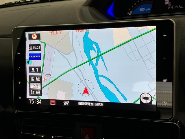 タントカスタムＲＳ　ターボ　９型ナビ　バックカメラ　前後ドラレコ衝突被害軽減ブレーキ　コーナーセンサー　９型フルセグナビ　Ｂｌｕｅｔｏｏｔｈ　ＤＶＤ再生　ＵＳＢ　バックカメラ　前後ドラレコ　ＥＴＣ　両側電動スライドドア　ＬＥＤ　スマートキー　タイヤ４本新品交換済（滋賀県）の中古車