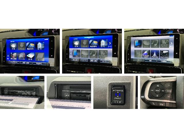 タントカスタムＲＳ　ターボ　９型ナビ　バックカメラ　前後ドラレコ衝突被害軽減ブレーキ　コーナーセンサー　９型フルセグナビ　Ｂｌｕｅｔｏｏｔｈ　ＤＶＤ再生　ＵＳＢ　バックカメラ　前後ドラレコ　ＥＴＣ　両側電動スライドドア　ＬＥＤ　スマートキー　タイヤ４本新品交換済（滋賀県）の中古車