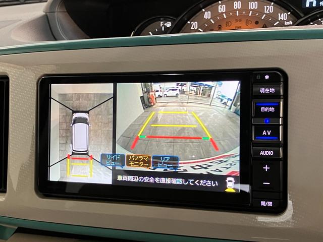 ムーヴキャンバスＧメイクアップＶＳ　ＳＡ３　フルセグナビ　Ｐカメラ　ドラレコ衝突被害軽減ブレーキ　フルセグナビ　ＤＶＤ再生　Ｂｌｕｅｔｏｏｔｈ　ＵＳＢ　パノラマカメラ　前後ドラレコ　両側電動スライドドア　ＬＥＤ　オートライト　オートエアコン　シートヒーター　エコアイドル（滋賀県）の中古車