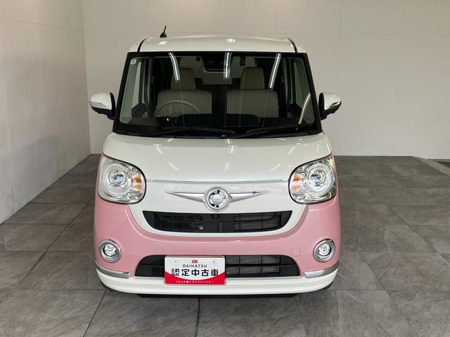 ムーヴキャンバスGメイクアップVS SA3 8型ナビ パノラマカメラ衝突被害軽減ブレーキ 8型フルセグナビ DVD再生 Bluetooth USB パノラマカメラ 前後ドラレコ ETC 両側電動スライドドア LED オートエアコン シートヒーター エコアイドル(滋賀県)の中古車